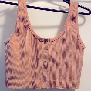 Aerie dusty rose snap front bralette XXL